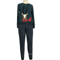 Factory Price Custom Comfortable Soft Size Christmas Sleepwear Womens Winter Velour Pj Set